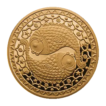 Монета Белоруссии Знаки Зодиака - Рыбы